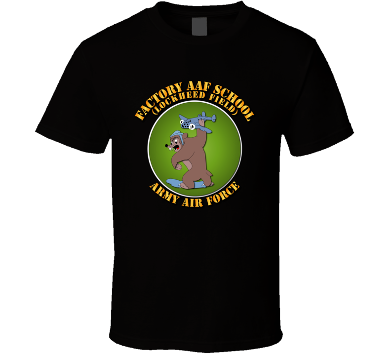 Aac - Factory Aaf School , Lockheed Field With Txt T Shirt