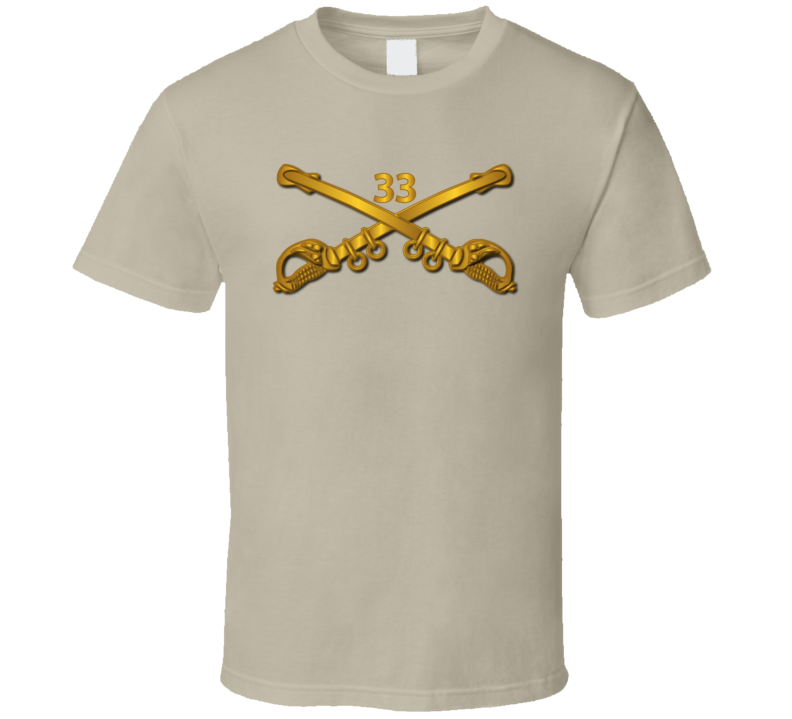 Army - 33rd Cavalry Branch Wo Txt T-shirt