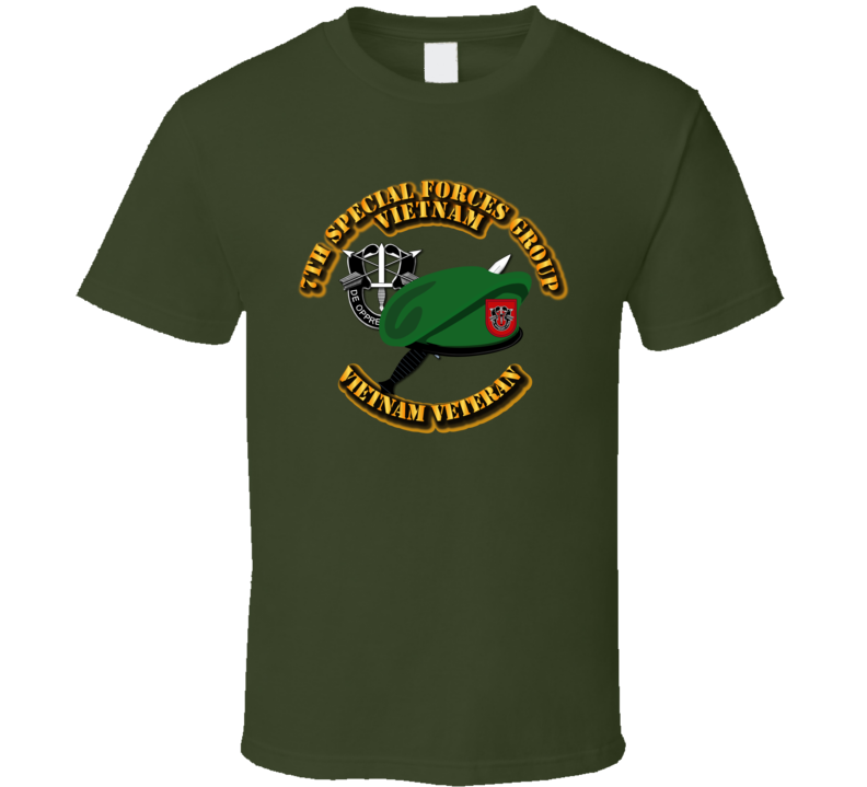 Sof - 7th Sfg Vn - Beret Dagger Dui - V2 T Shirt