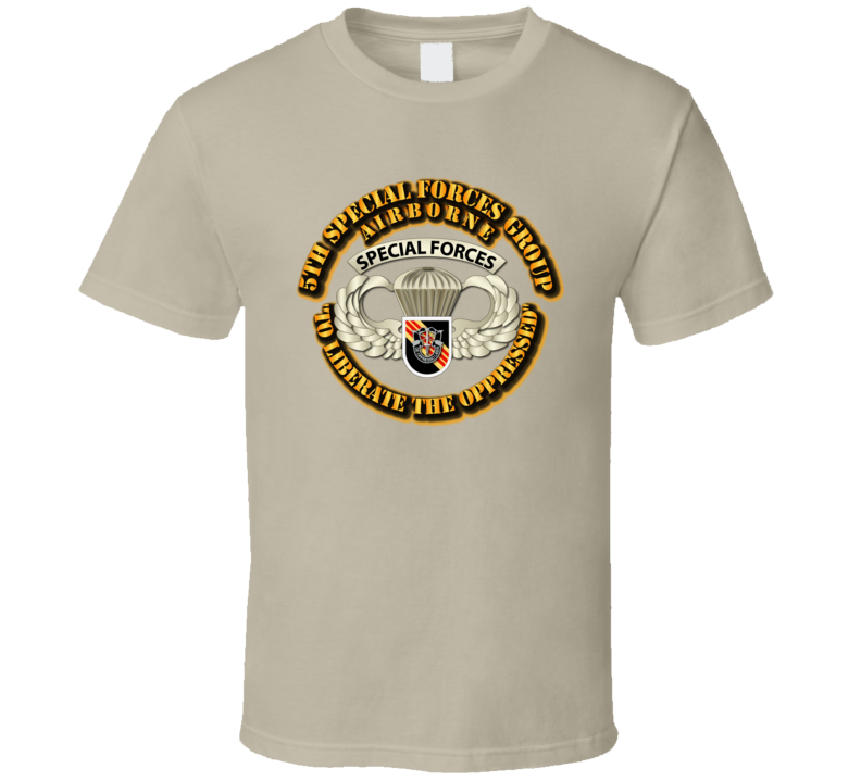 Sof - 5th Sfg - Airborne Badge - Vietnam T Shirt