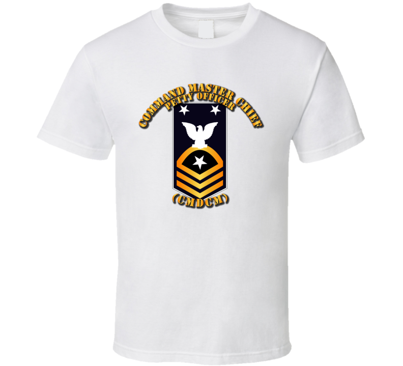 Navy - Cmdcm - Blue - Gold With Txt T-shirt