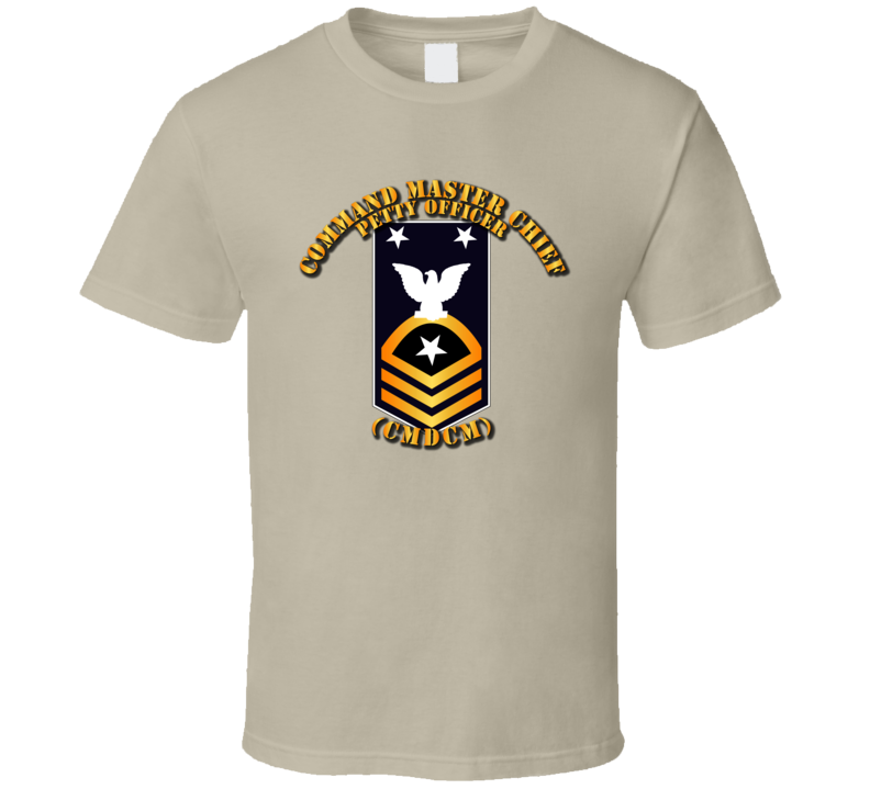 Navy - Cmdcm - Blue - Gold With Txt T-shirt
