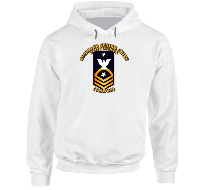 Navy - Cmdcs - Blue - Gold With Txt Hoodie
