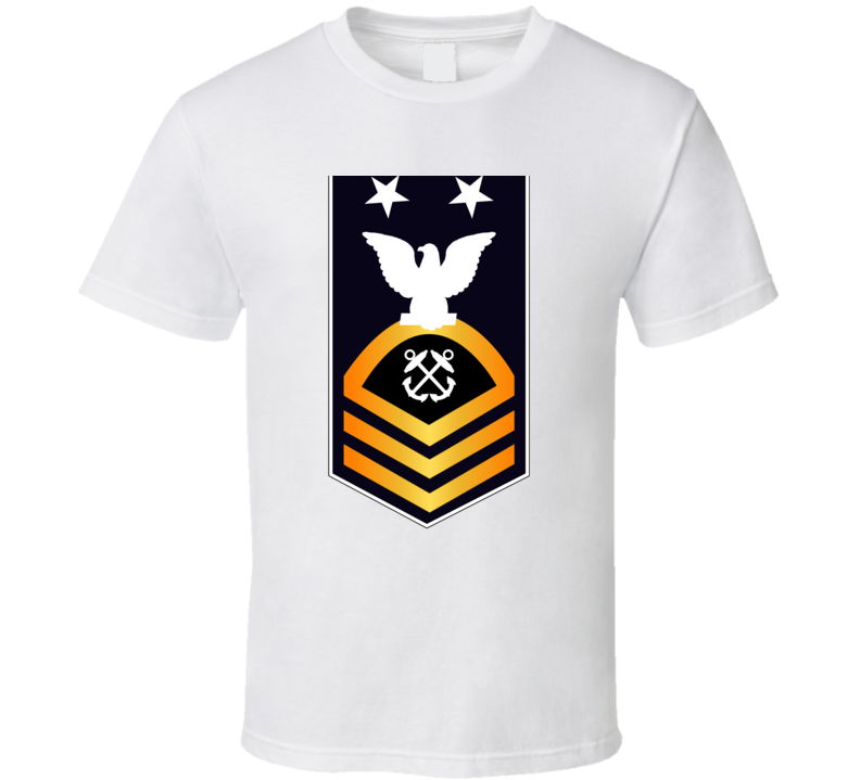 Navy - Mcpo - Blue - Gold Without Txt  T-shirt