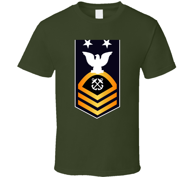 Navy - Mcpo - Blue - Gold Without Txt  T-shirt