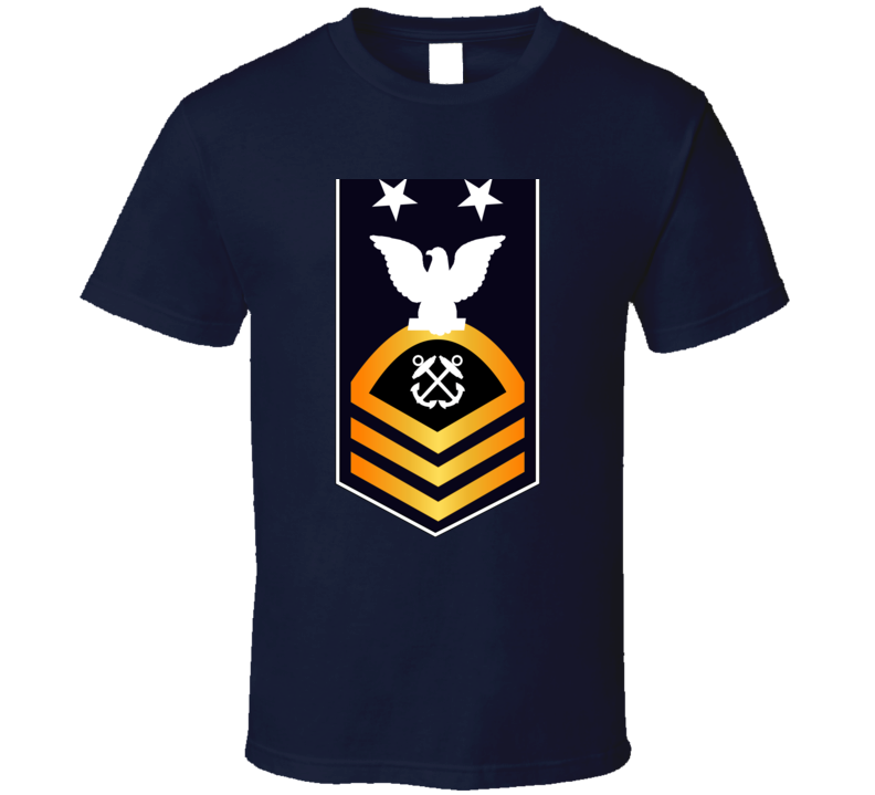 Navy - Mcpo - Blue - Gold Without Txt  T-shirt