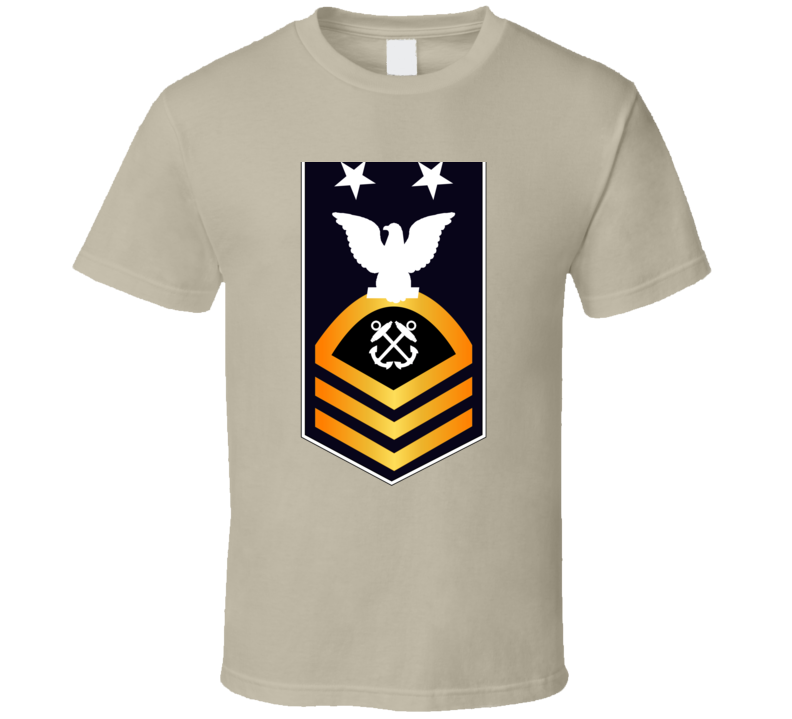 Navy - Mcpo - Blue - Gold Without Txt  T-shirt
