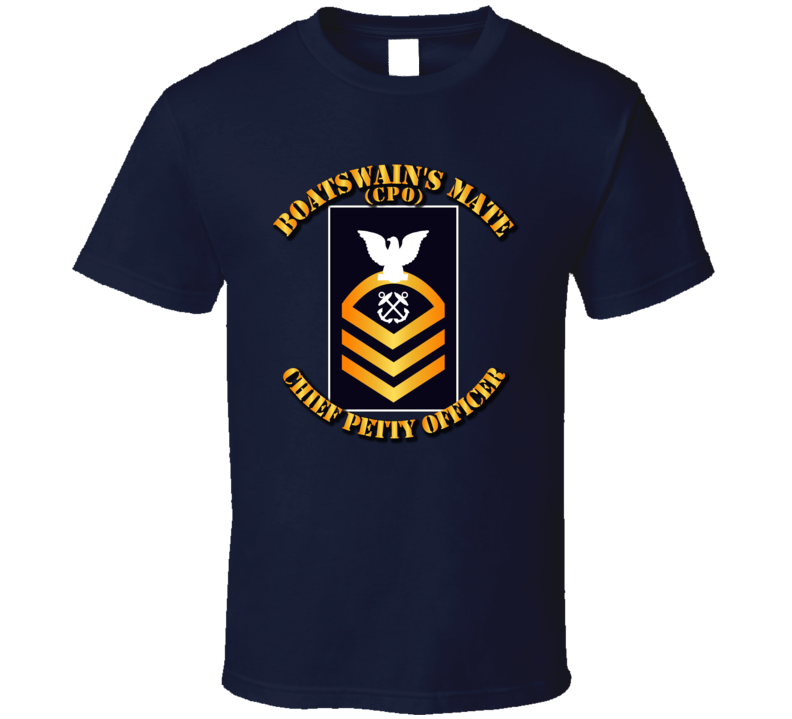 Navy - Cpo - Blue - Gold W Txt T-shirt