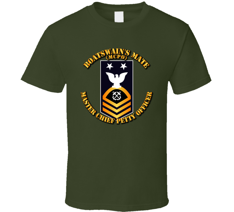 Navy - Mcpo - Blue - Gold W Txt T-shirt