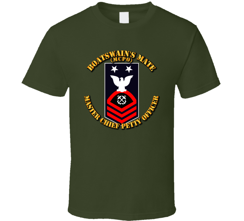 Navy - Mcpo - Blue - Red W Txt T-shirt