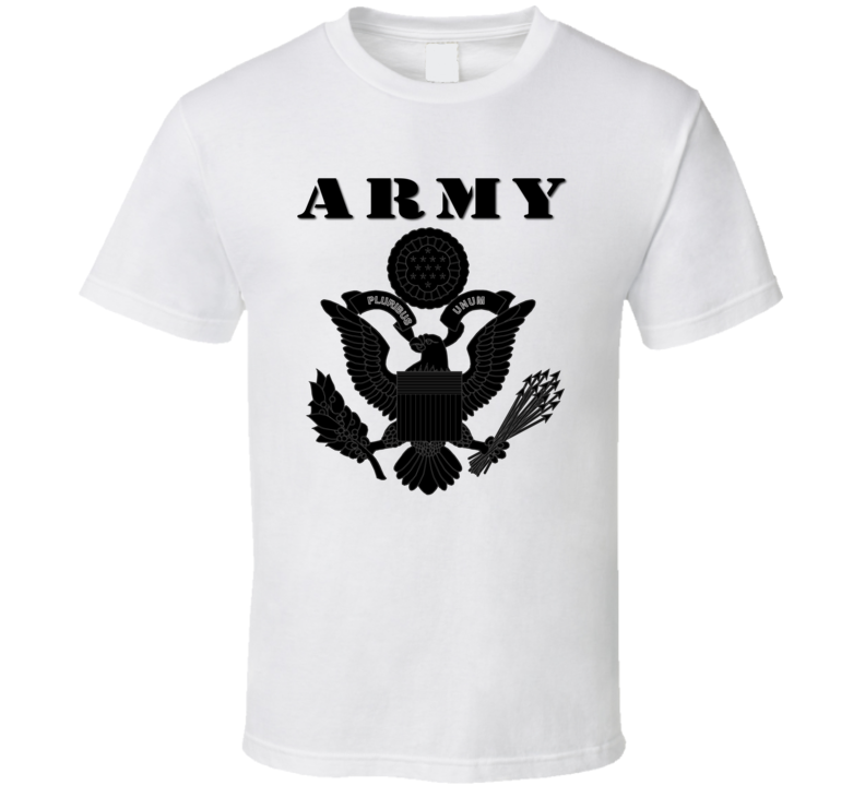 Army - Army Eagle Blk W Txt T-shirt