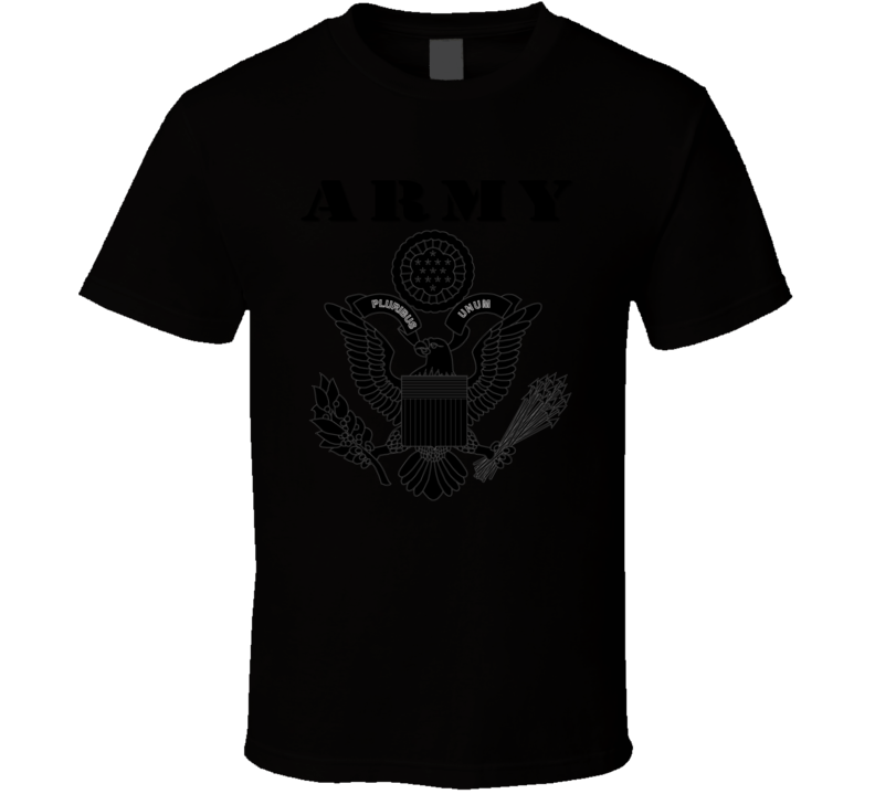 Army - Army Eagle Blk W Txt T-shirt
