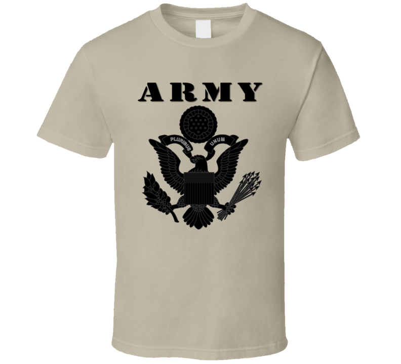Army - Army Eagle Blk W Txt T-shirt