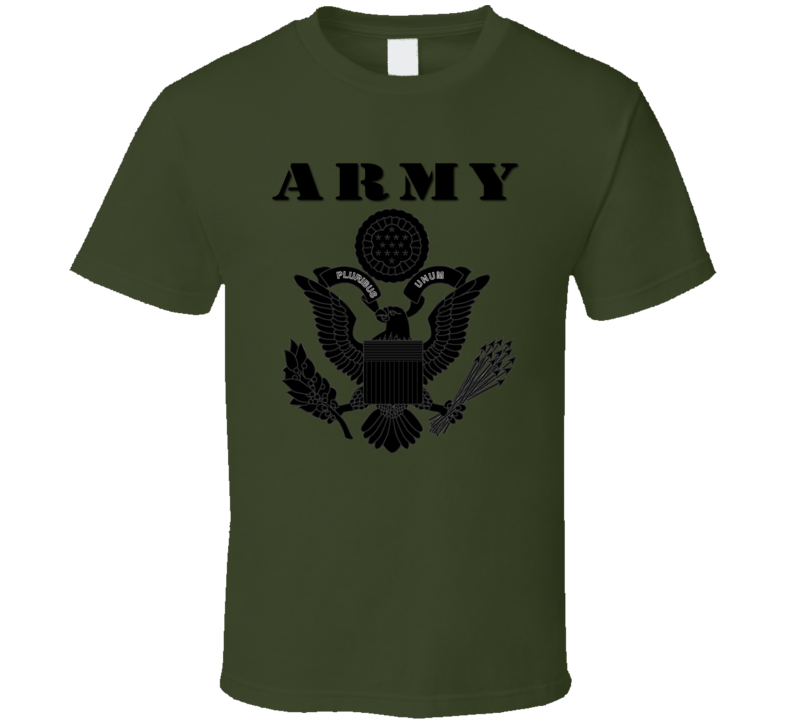 Army - Army Eagle Blk W Txt T-shirt