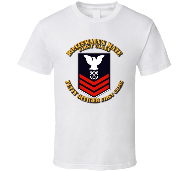 Navy - Bm1 - Blue With Txt T Shirt
