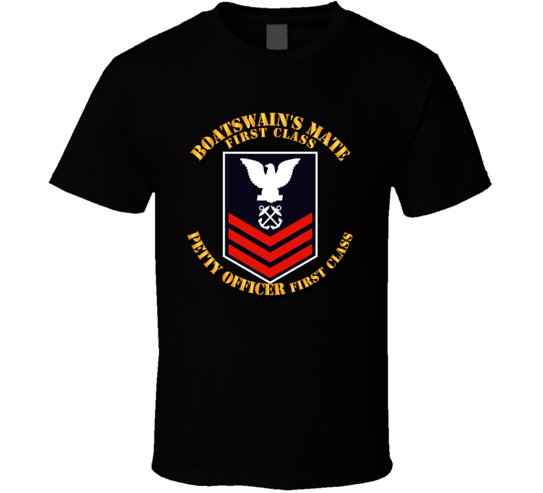Navy - Bm1 - Blue With Txt T Shirt