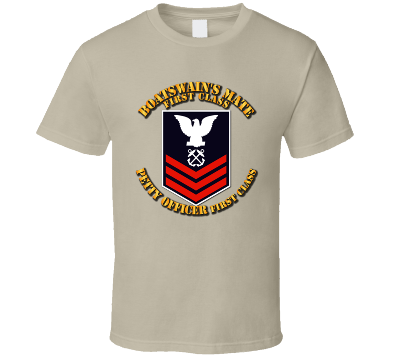 Navy - Bm1 - Blue With Txt T Shirt
