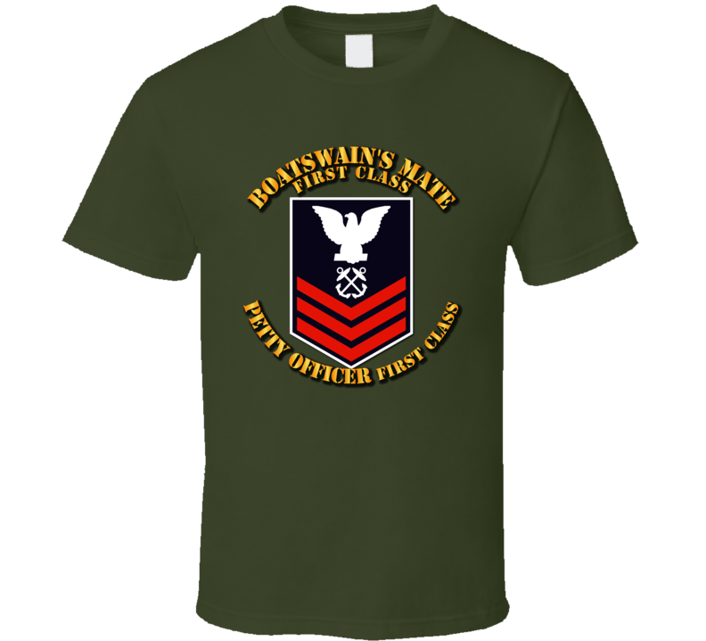Navy - Bm1 - Blue With Txt T Shirt