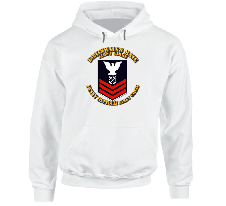 Navy - Bm1 - Blue With Txt Hoodie