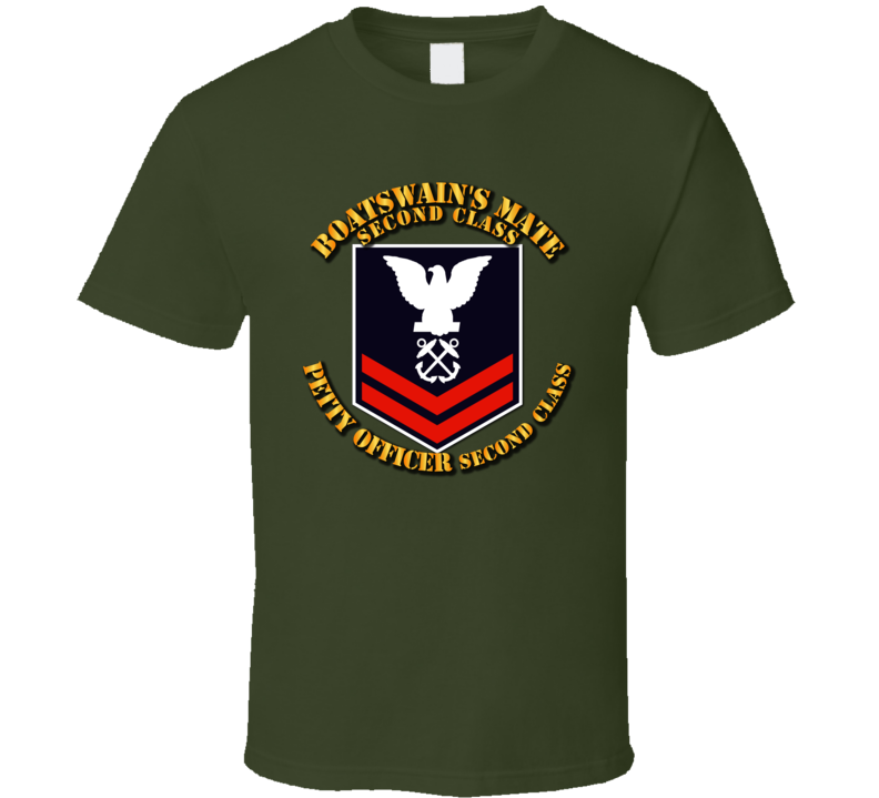 Navy - Bm2 - Blue With Txt T Shirt