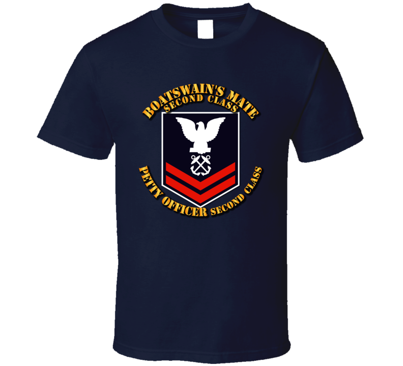 Navy - Bm2 - Blue With Txt T Shirt