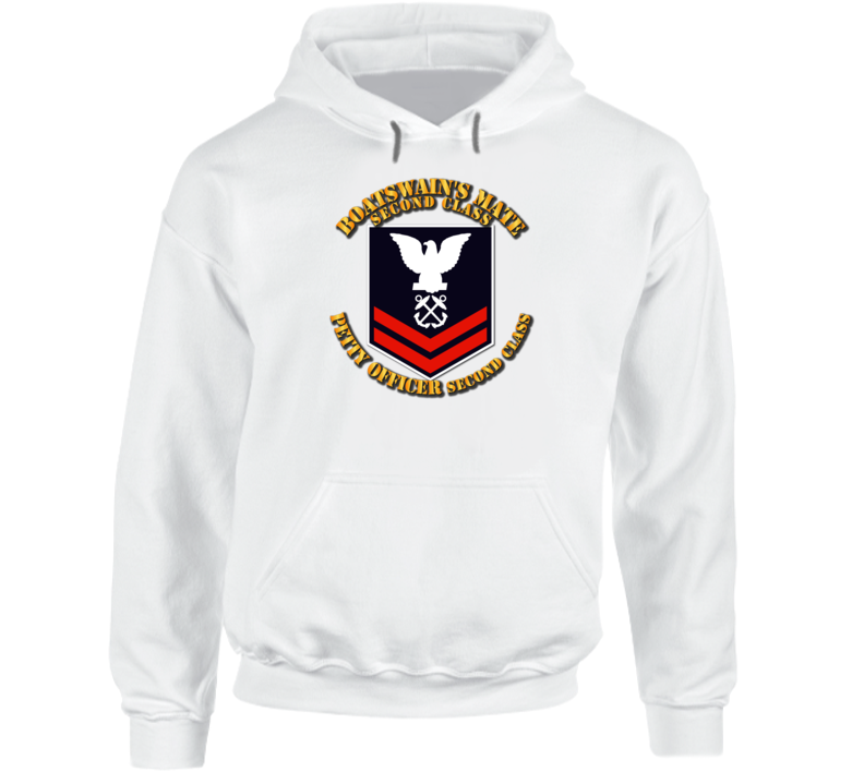 Navy - Bm2 - Blue With Txt Hoodie