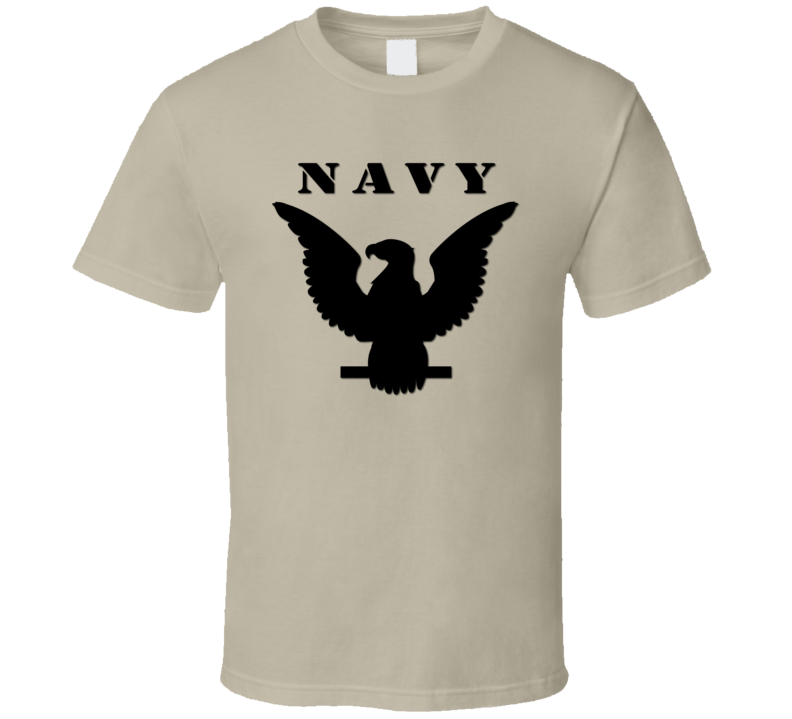 Navy - Crow Blk With Txt T Shirt