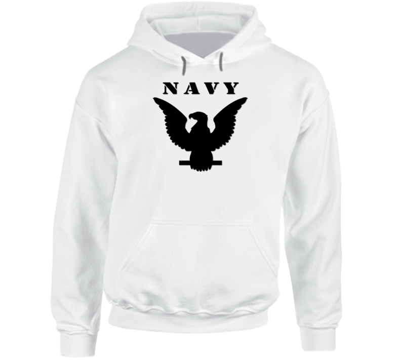 Navy - Crow Blk With Txt Hoodie