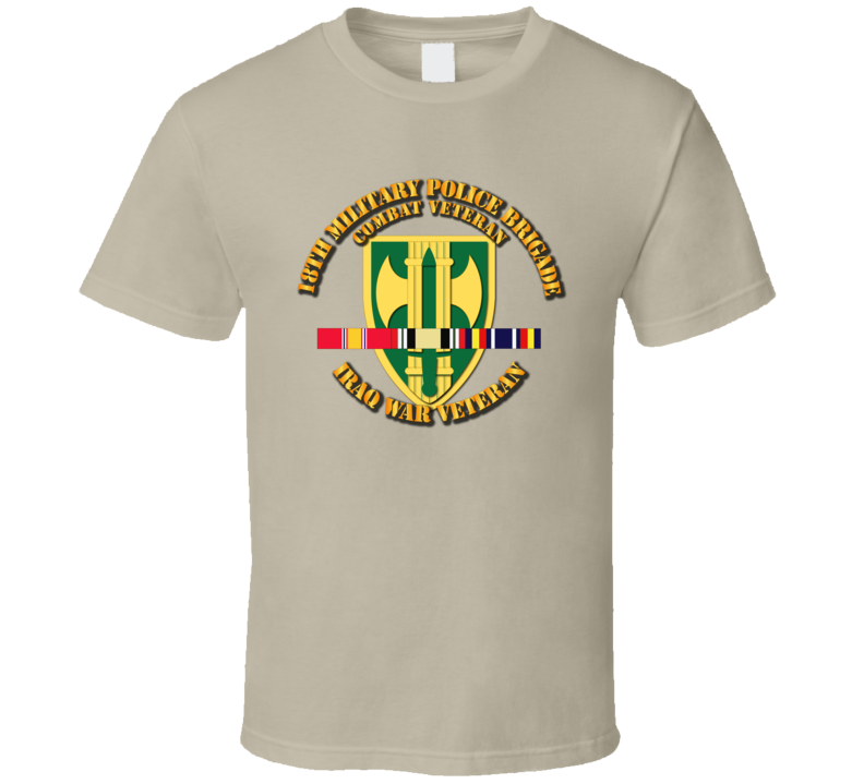 Army - 18th Mp Bde - Iraq Vet  W Svc Ribbons T-shirt