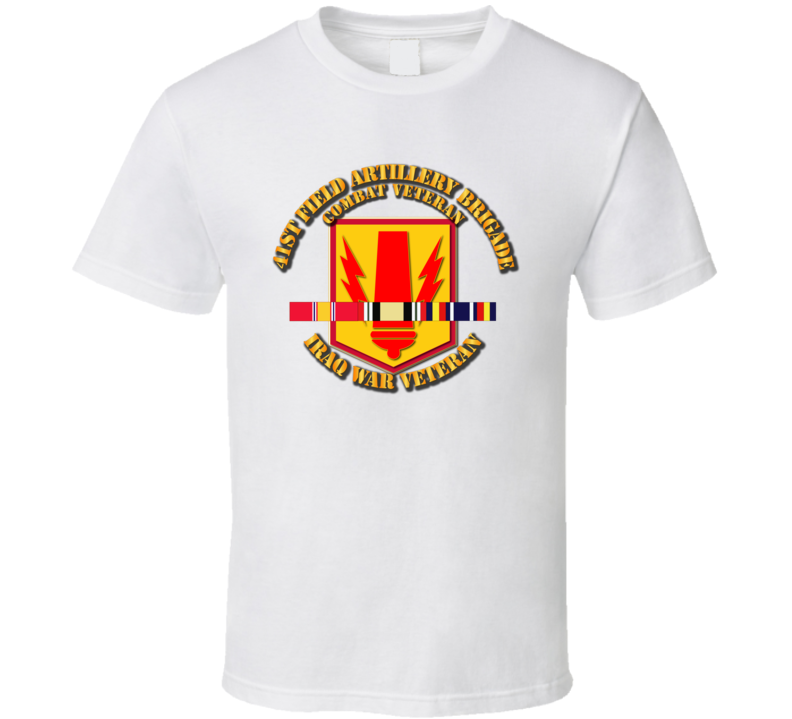 Army - 41st Fa Bde - Iraq Vet W Svc Ribbons T Shirt