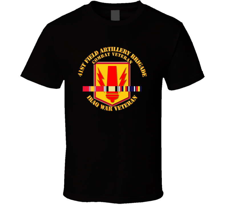 Army - 41st Fa Bde - Iraq Vet W Svc Ribbons T Shirt