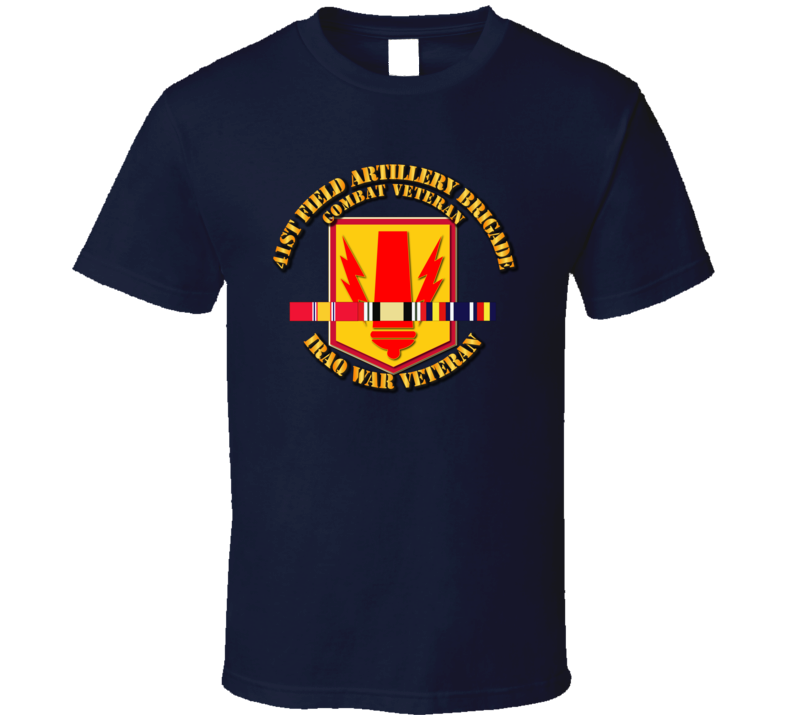 Army - 41st Fa Bde - Iraq Vet W Svc Ribbons T Shirt