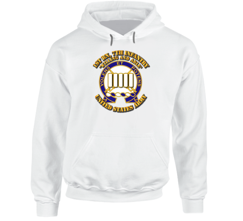 Army - 1st Bn, 7th Infantry - Willing And Able Hoodie