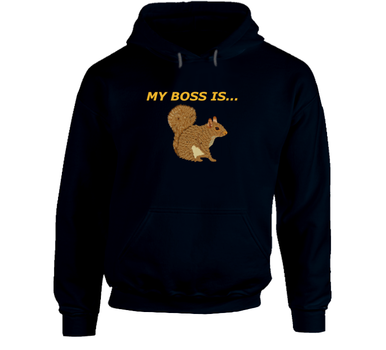 Emblem - My Boss Is Squirrel Hoodie