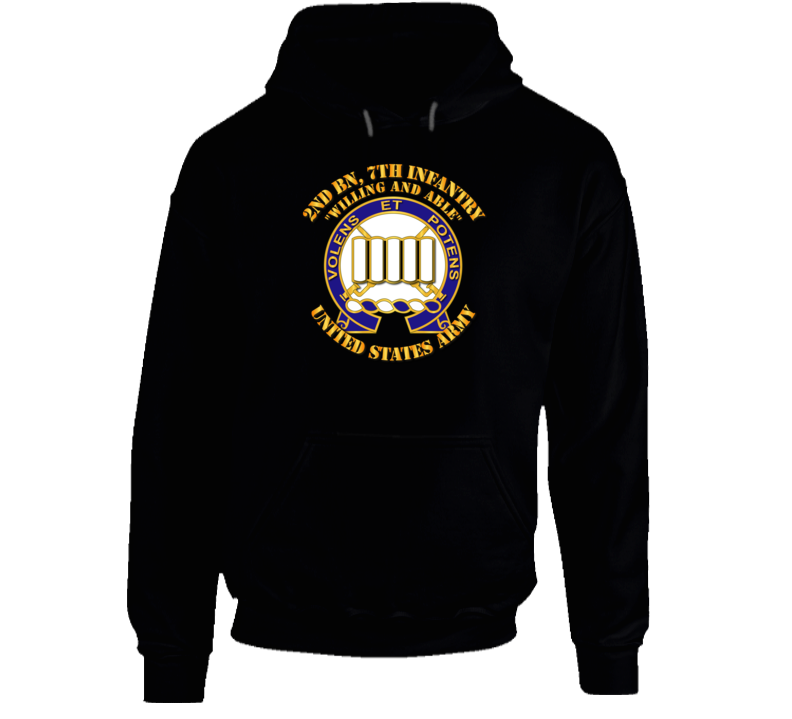 Army - 2nd Bn, 7th Infantry - Willing And Able Hoodie