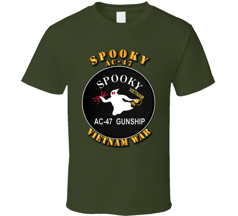 Army - Spooky Ac - 47 - Vietnam War W Txt T-shirt
