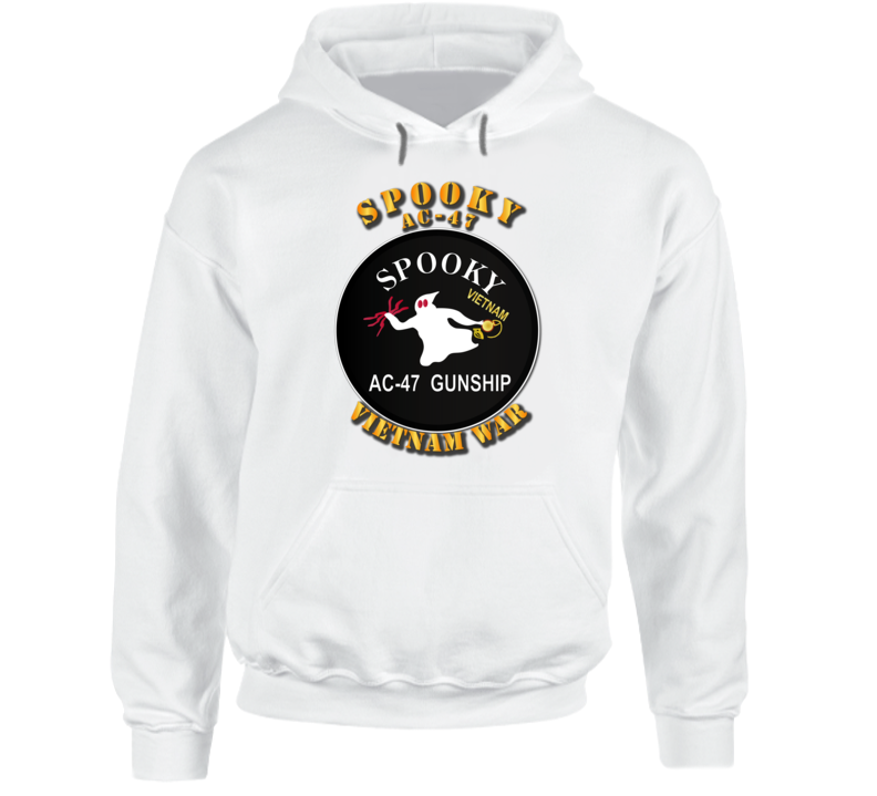 Army - Spooky Ac - 47 - Vietnam War W Txt Hoodie