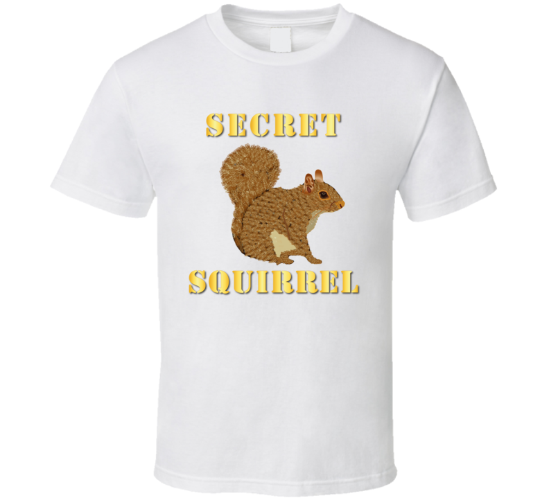 Emblem - Secret Squirrel With Text T Shirt