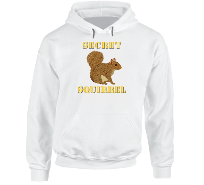 Emblem - Secret Squirrel With Text Hoodie