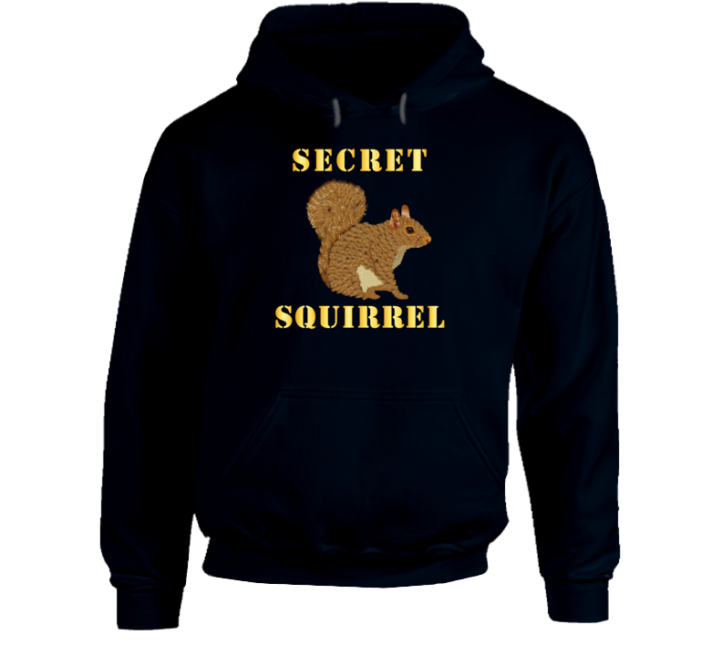 Emblem - Secret Squirrel With Text Hoodie