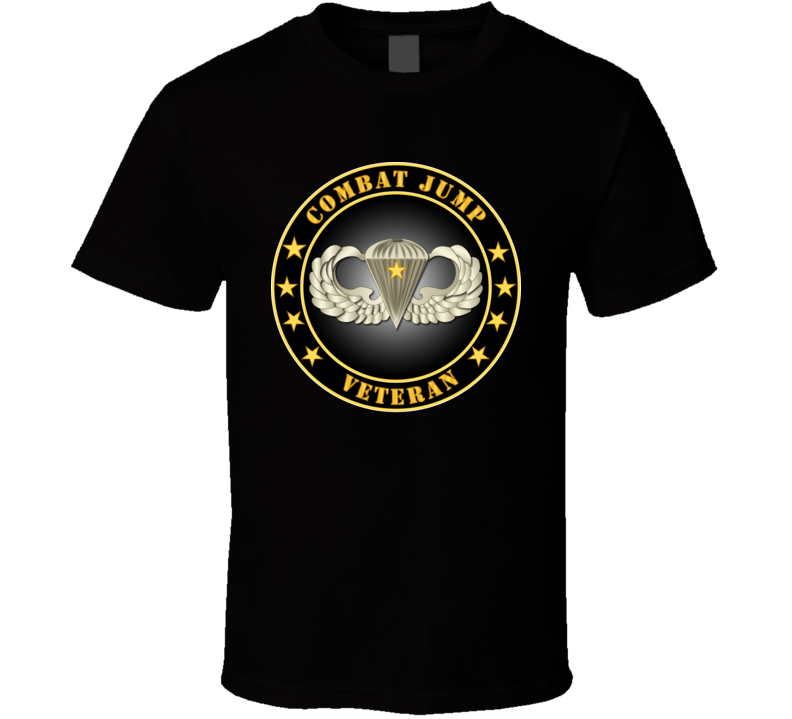 Army - Combat Jump Veteran T Shirt