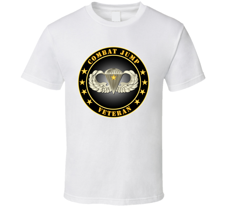 Army - Combat Jump Veteran T Shirt
