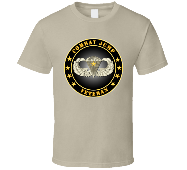 Army - Combat Jump Veteran T Shirt