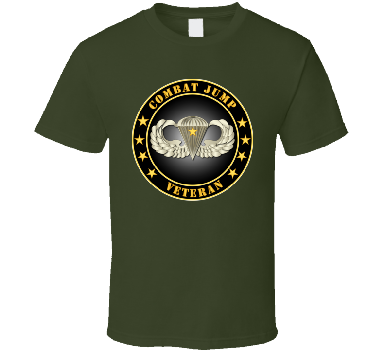 Army - Combat Jump Veteran T Shirt