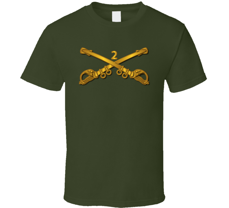 Army - 2nd Cavalry Branch Wo Txt - T-shirt
