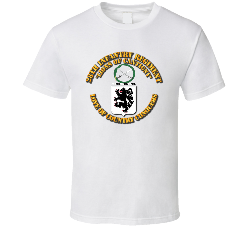 Army - Coa - 28th Infantry Regiment T Shirt