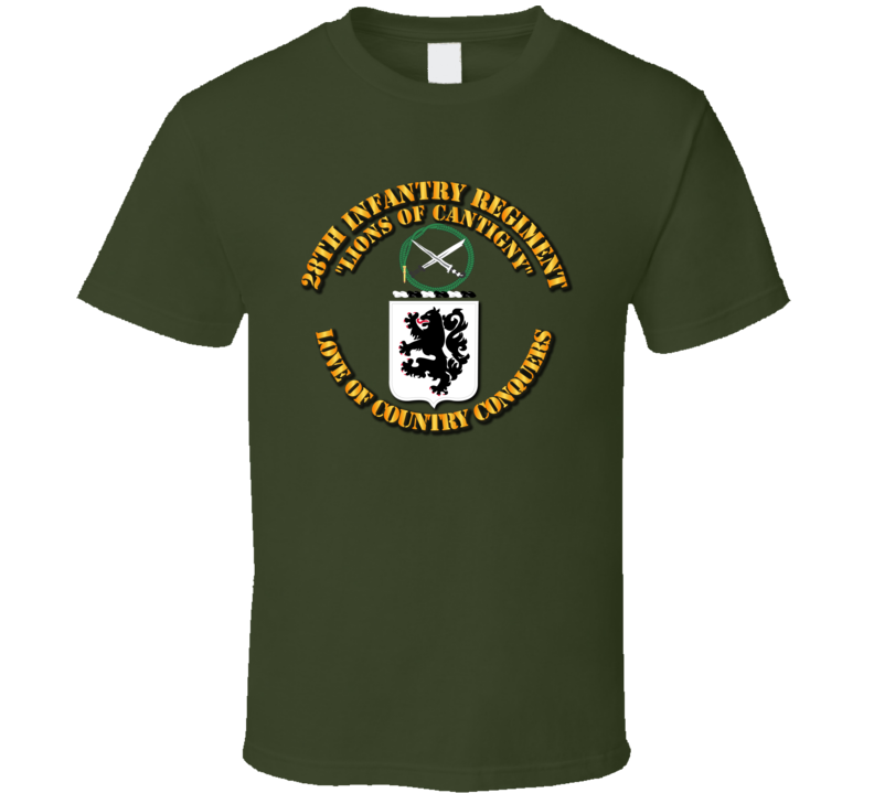 Army - Coa - 28th Infantry Regiment T Shirt