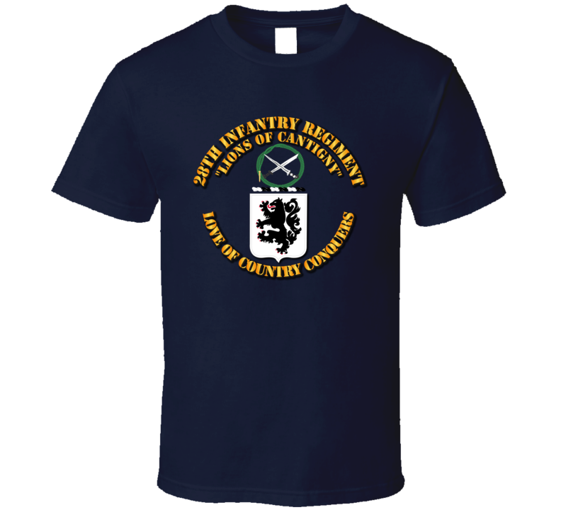 Army - Coa - 28th Infantry Regiment T Shirt