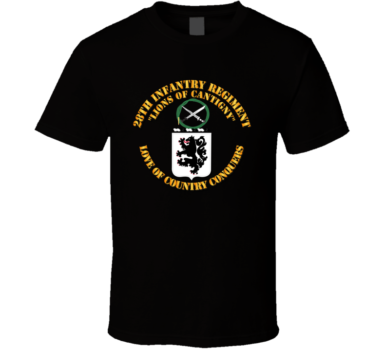 Army - Coa - 28th Infantry Regiment T Shirt