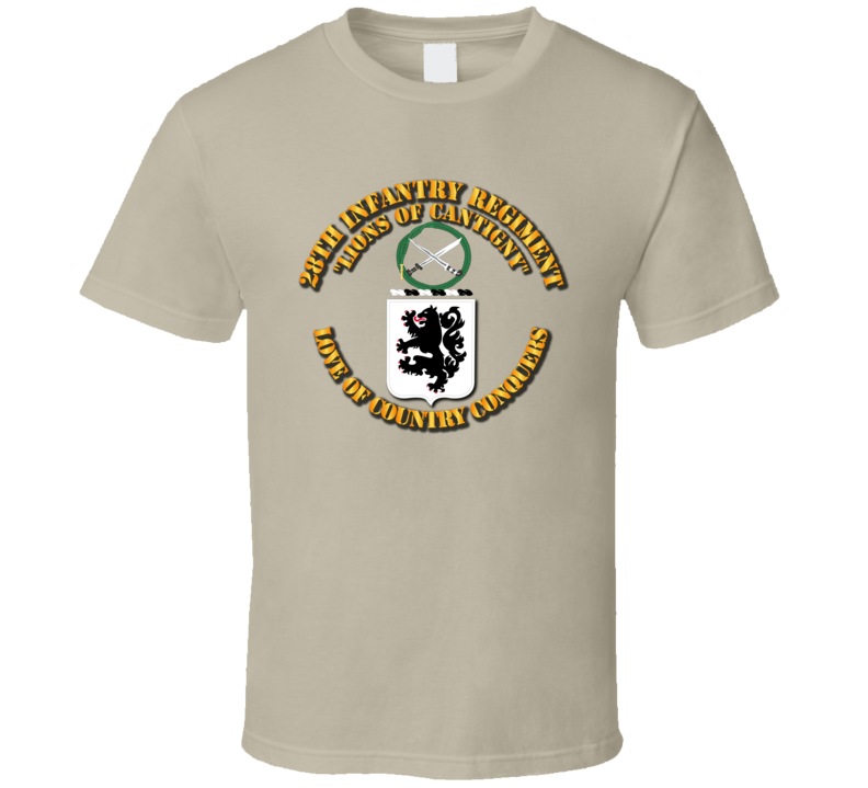 Army - Coa - 28th Infantry Regiment T Shirt